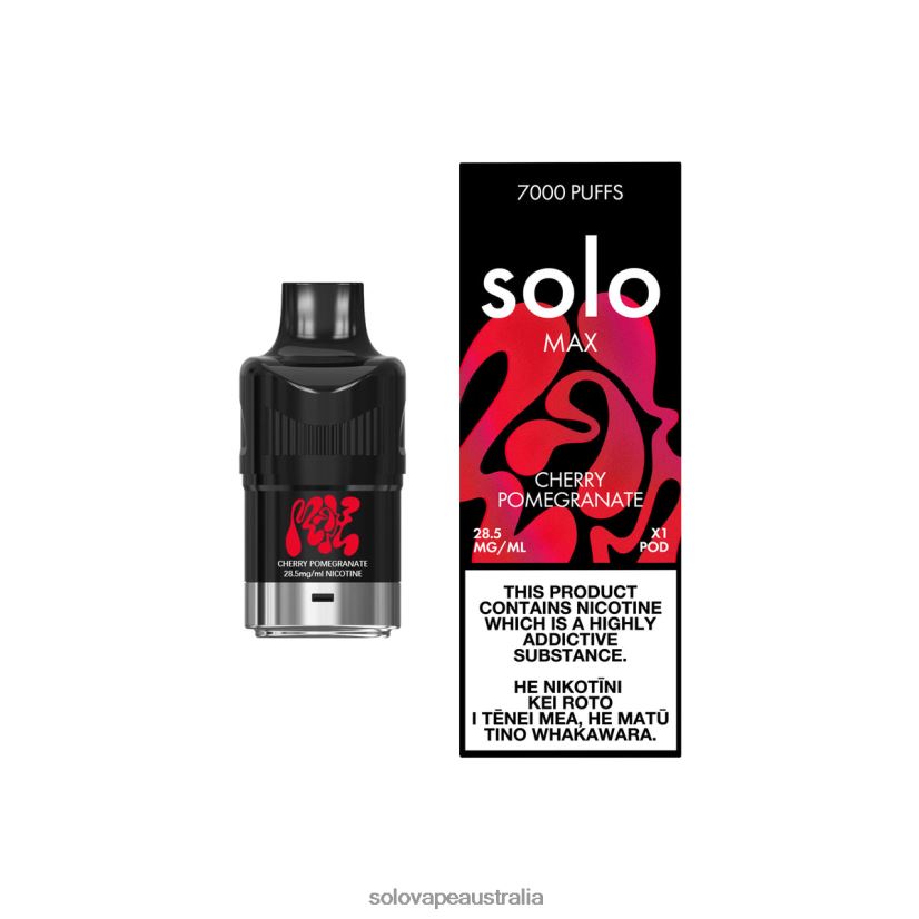 Cherry Pomegranate Solo MAX Pod ZN6LB083 | Solo Vape Wholesale
